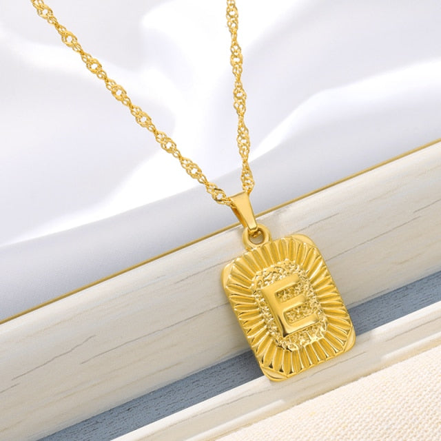 Buy Kalapure Layered Gold Initial Necklace for Men, 18K Gold Plated Curb  Cuban Link Chain Necklace, Personalized Letter Initial Pendant Twist Rope Chain  Necklace, Monogram Name Necklaces for Women Jewelry Online at